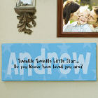 Twinkle Twinkle... Personalized Baby Wall Canvas
